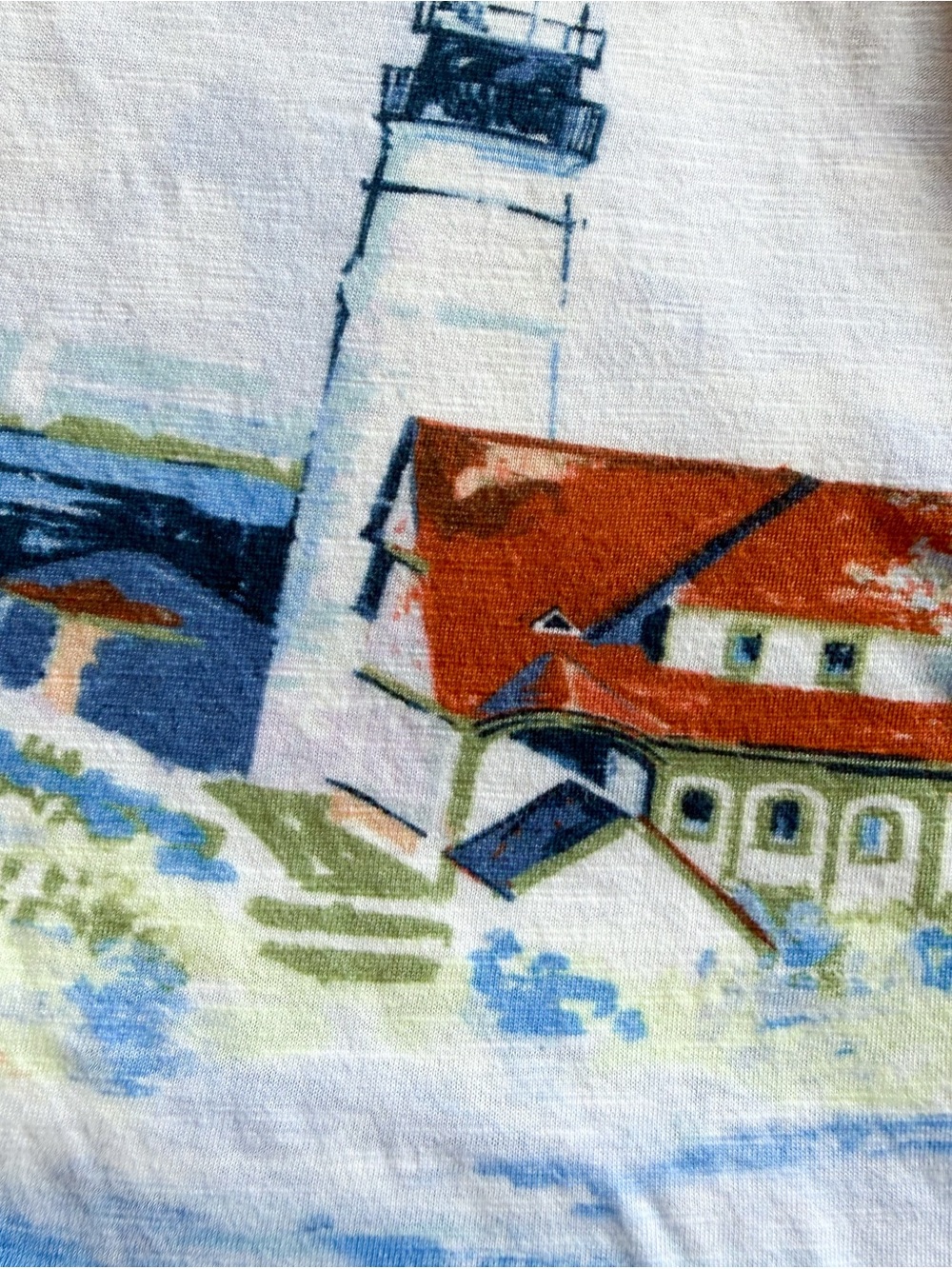 Maeve White Scenic Lighthouse Graphic Tee - Picture 4 of 8